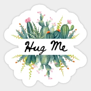 Hug Me Cacti 1 Sticker